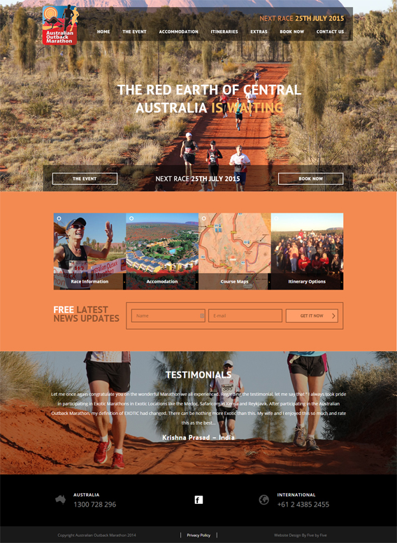 Full Site - Australian Outback Marathon