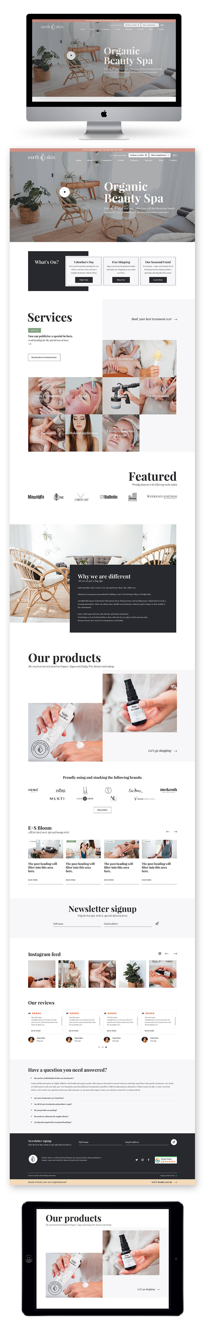 Earth + Skin Site