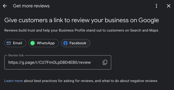 Google Business Review Shortcode