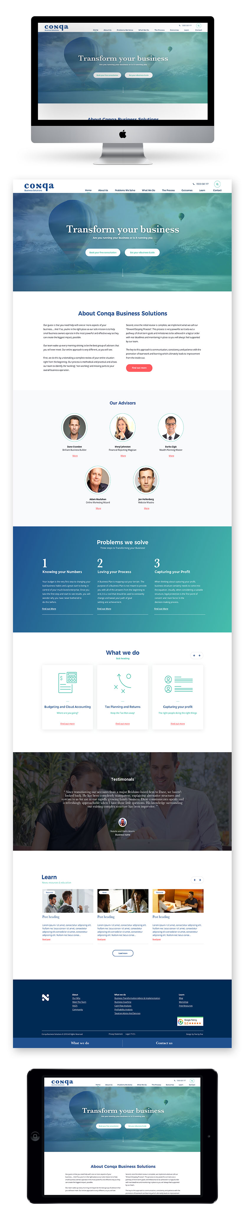 Conqa Business Solutions Site