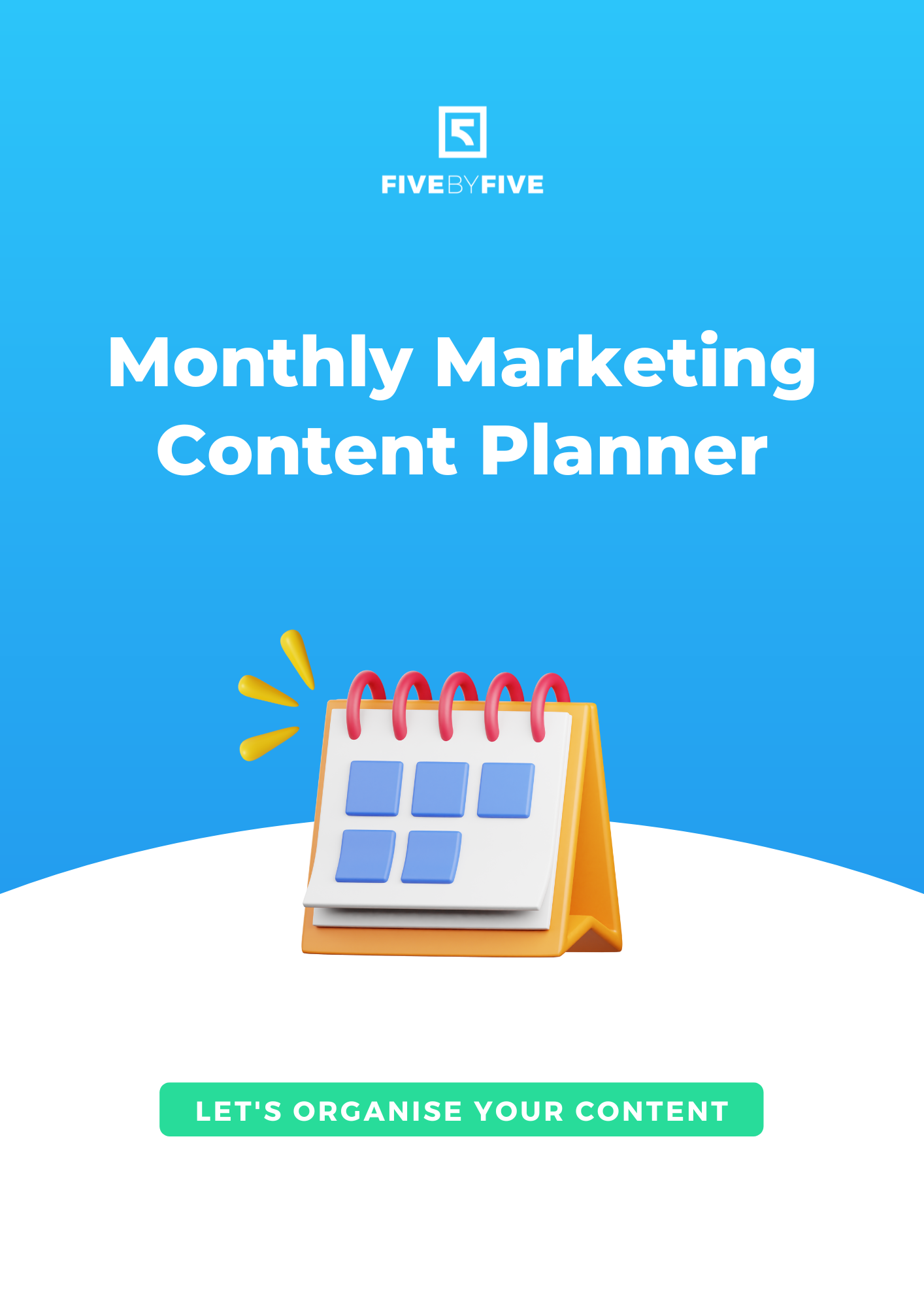 Monthly Marketing Content Planner