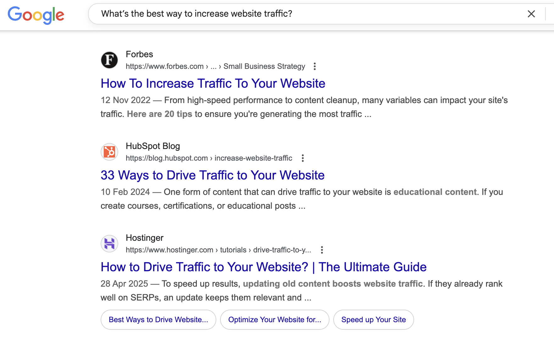 Increase Traffic