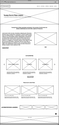 Homepage Wireframe 3 why is typography important in web design
