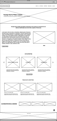 Homepage Wireframe 3 why is typography important in web design